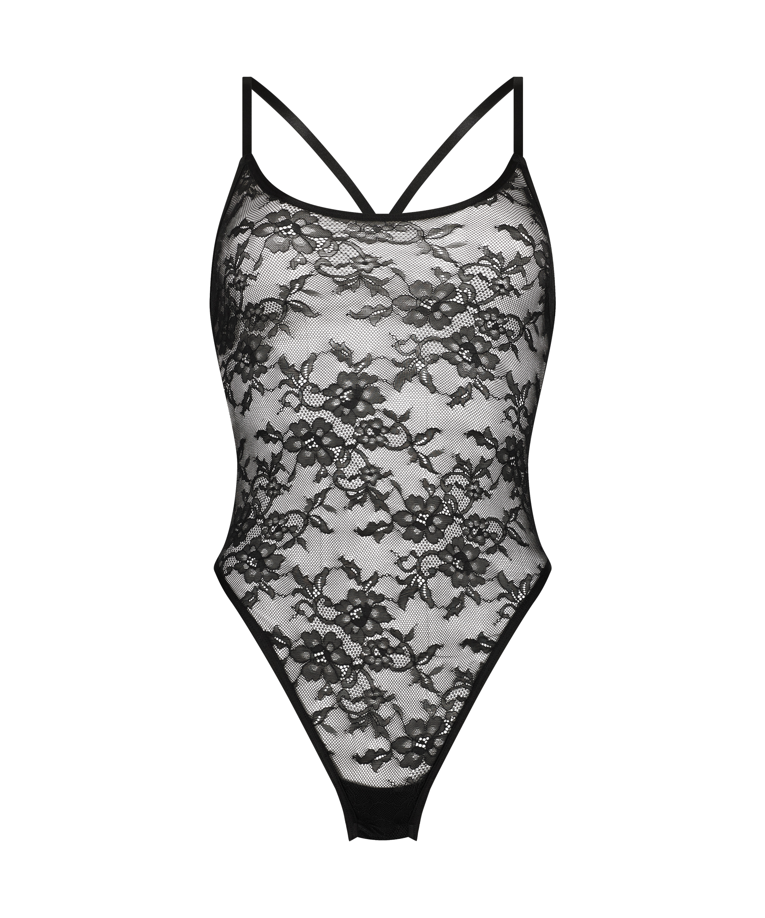 Sienna High Leg Body, Black, main