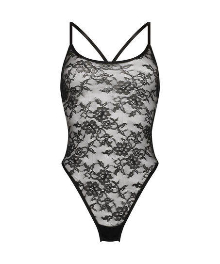 Sienna High Leg Body, Black