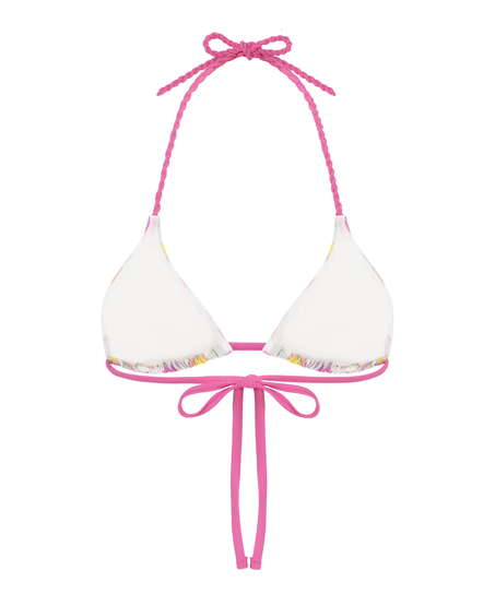 Madeira Triangle Bikini Top, Pink