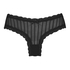 V-shaped Brazilian knickers mesh, Black