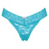 Floral Lace Thong, Blue