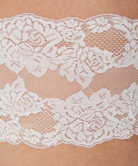 Lace Thigh Bands, White