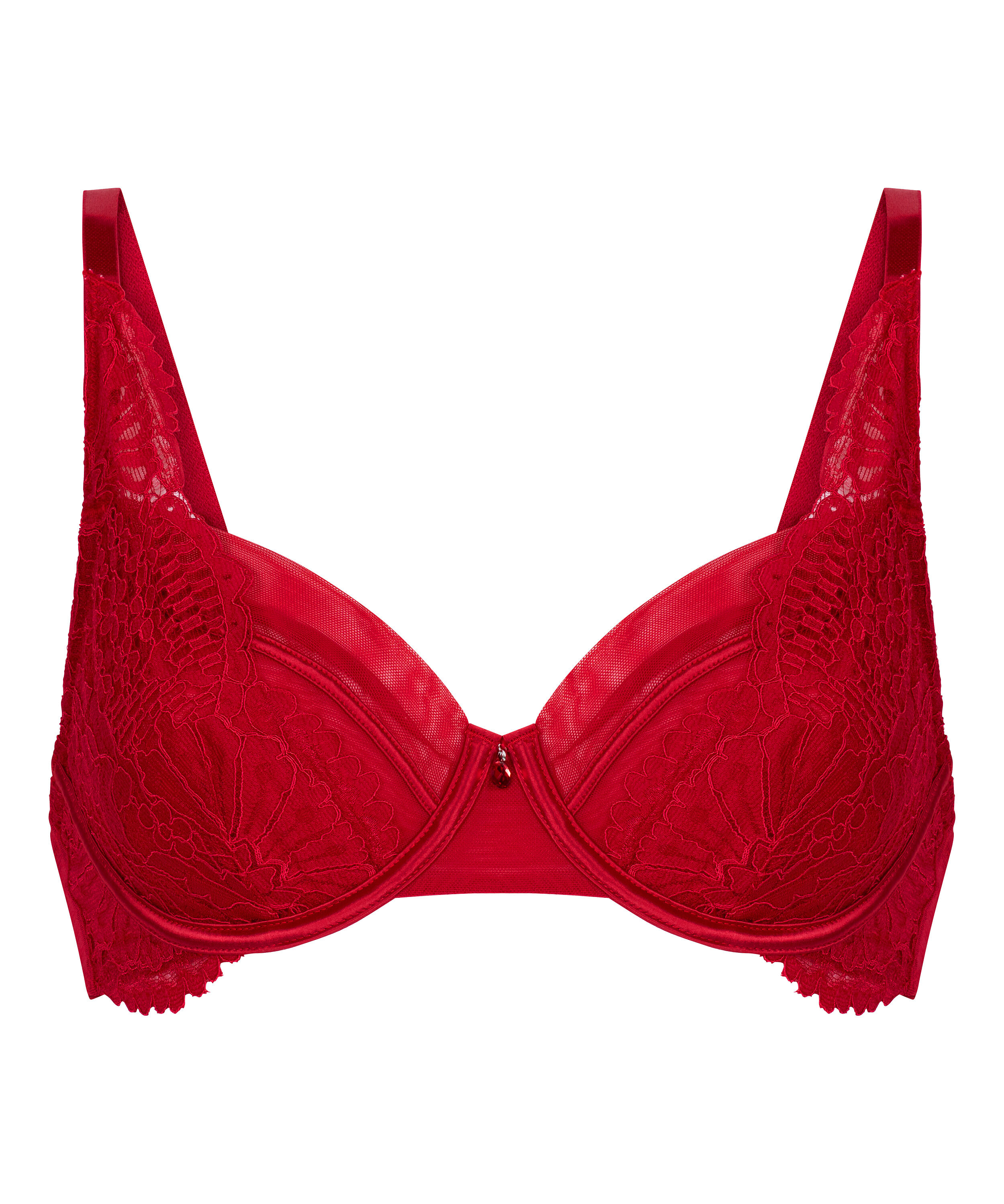 Whitney Non-Padded Underwired Bra, Red
