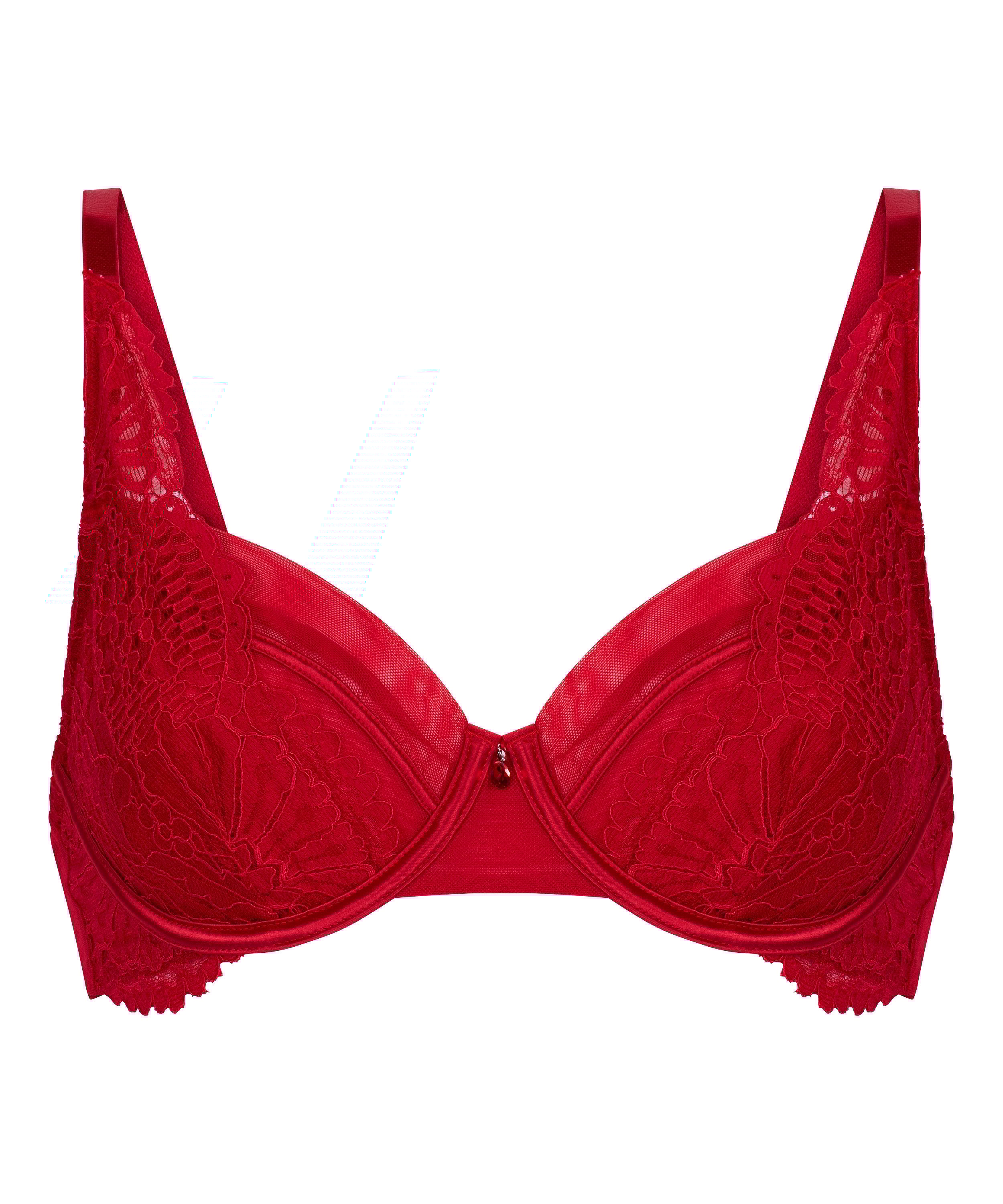 Whitney Non-Padded Underwired Bra, Red, main