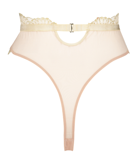 Akira High Leg Thong, Yellow