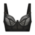 Hana Non-Padded Longline Underwired Bra, Black