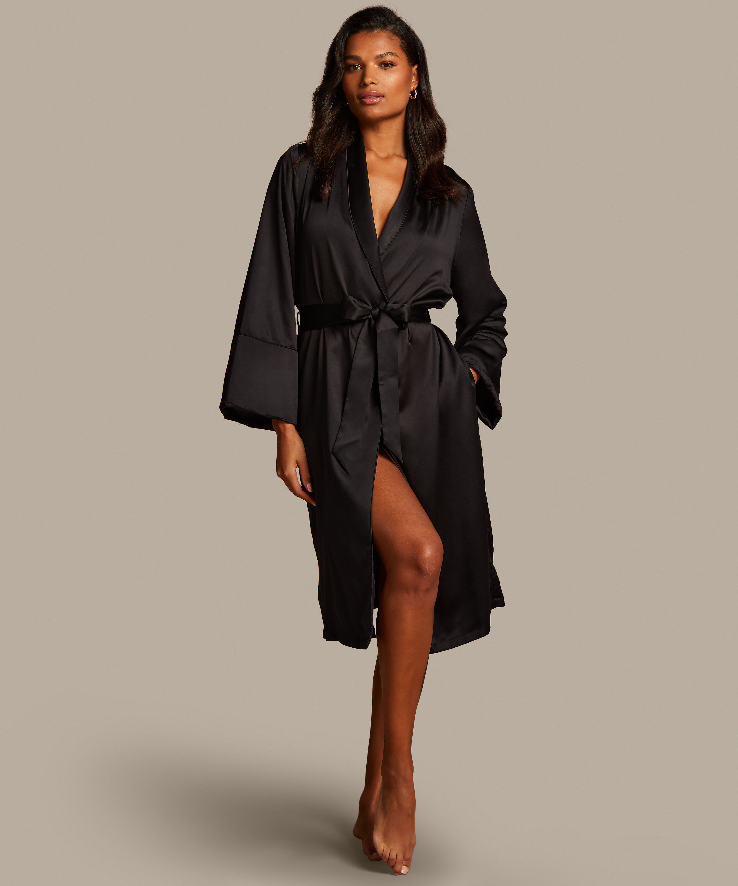 Le Soir silk full length bathrobe | Julianna Rae