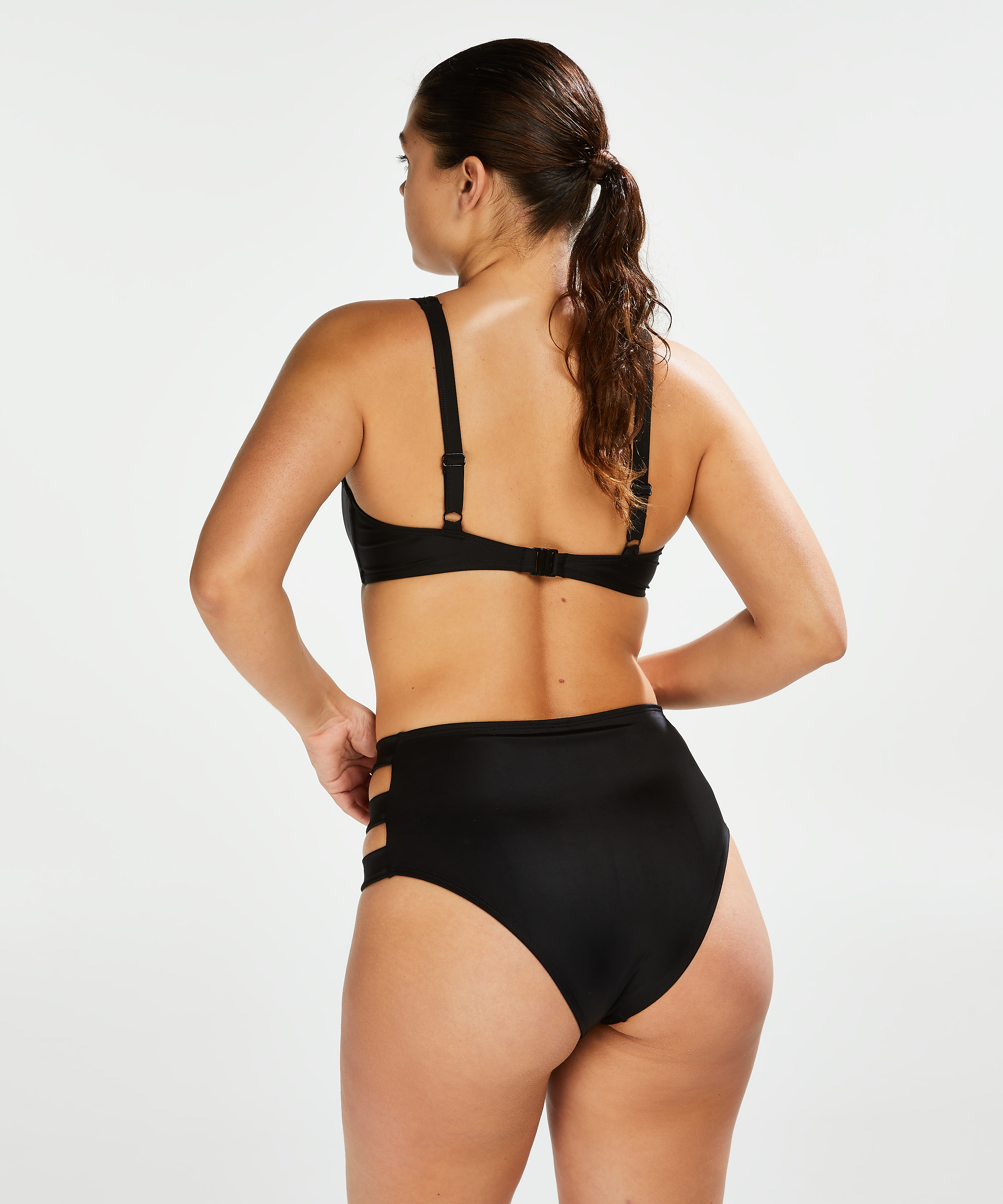 Sunset Dream High Bikini Bottoms, Black, main
