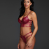 Vicky padded underwired push-up bra, Red
