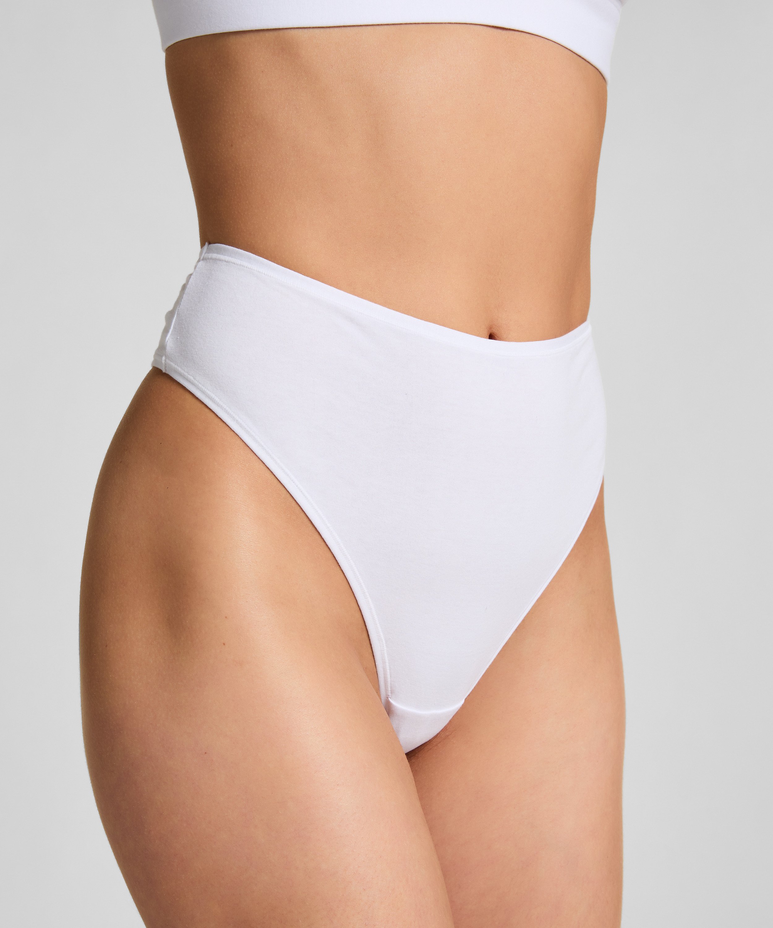 Cotton Thong, White, main