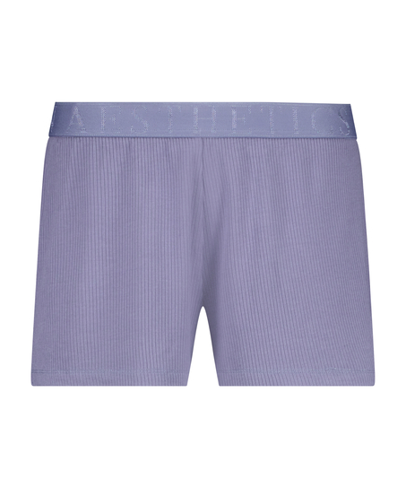 Rib Shorts, Purple