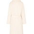 Fleece Bathrobe, White