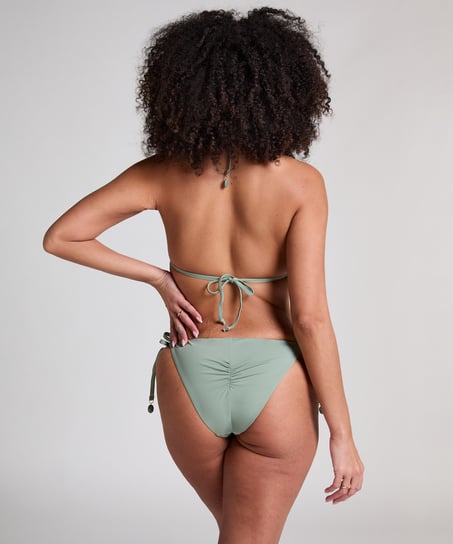 Giselle Triangle Bikini Top, Green