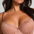 Marine Padded Underwired Bra, Brown