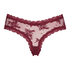 V-shaped Brazilian knickers mesh, Red