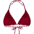 Amalfi Triangle Bikini Top, Red