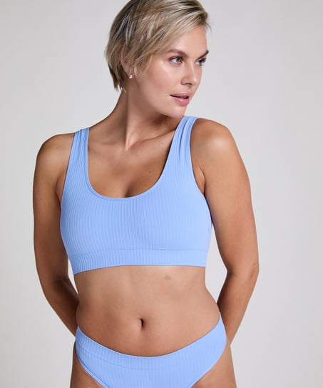 Dianne Scoop Bralette, Blue