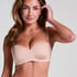 Smooth Padded Underwired Strapless Push-Up Bra, Beige