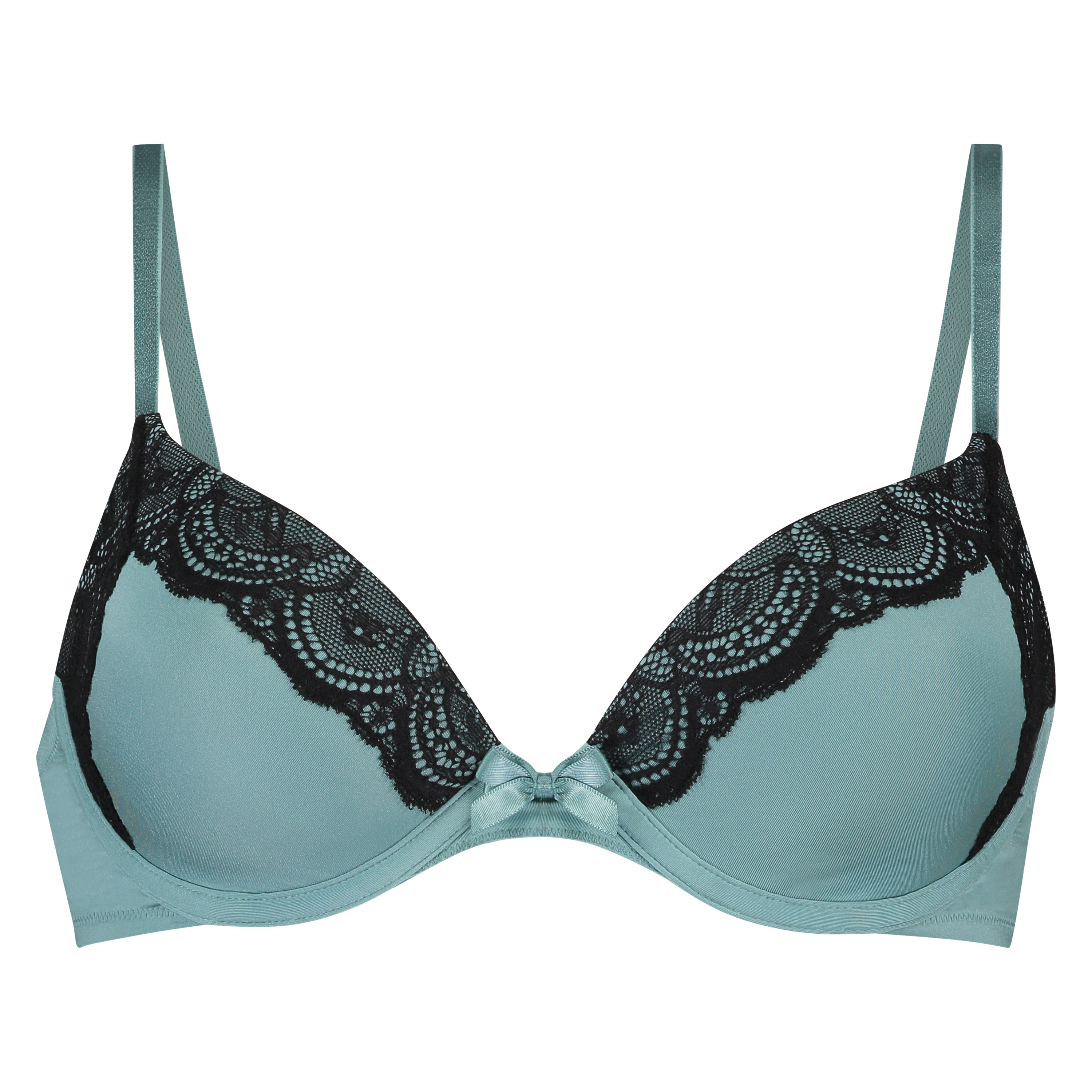 Gina Padded Underwired Bra, Green, main