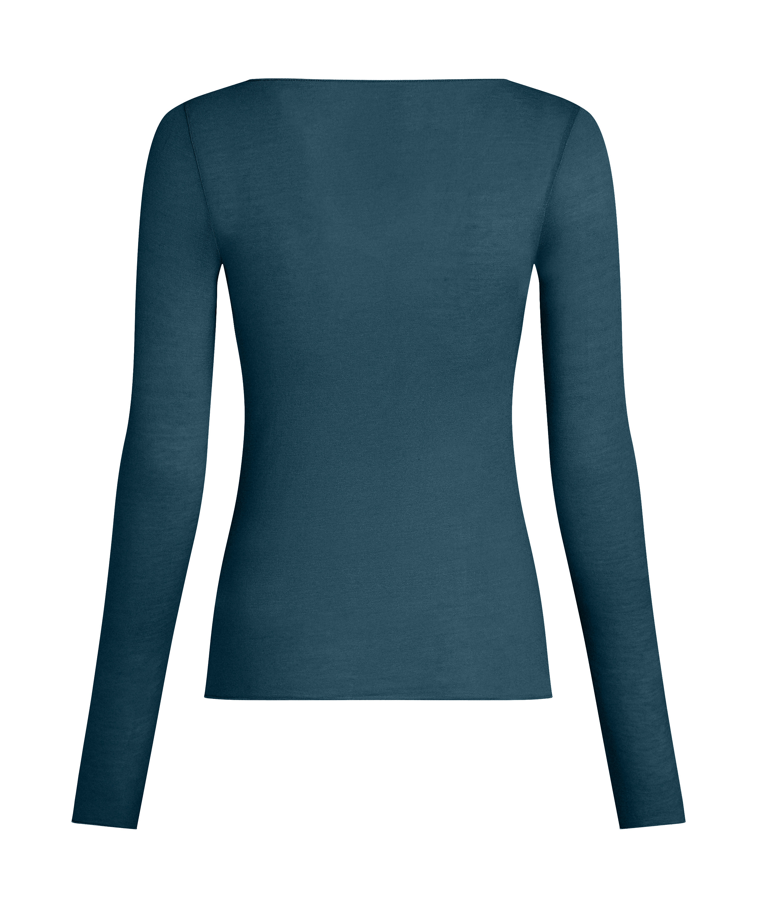 super soft Boatneck Shirt with Cashmere, Blue, main