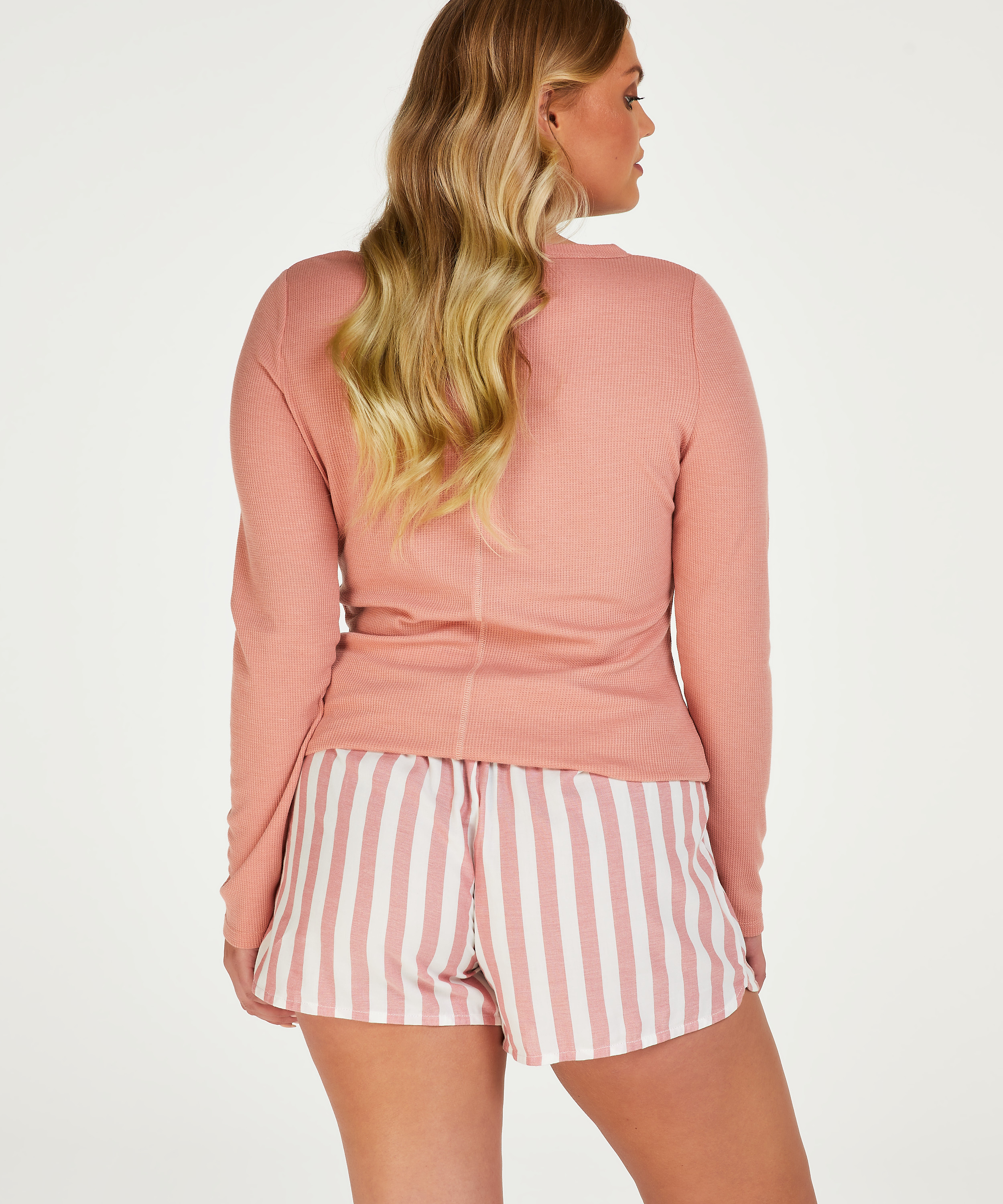 Long-Sleeved Pyjama Top , Pink, main