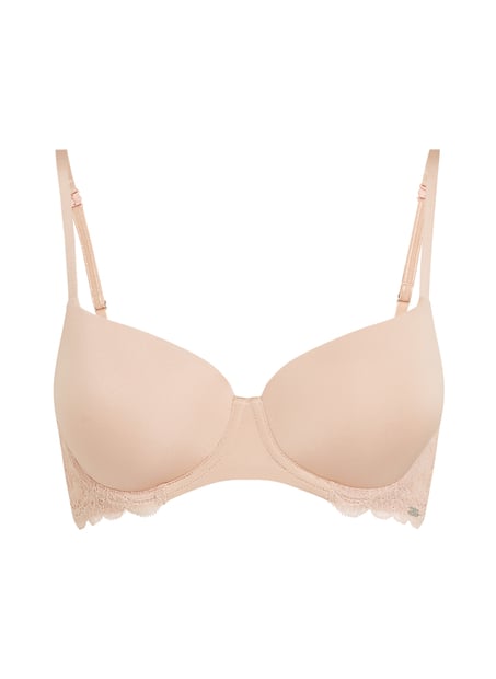 Angie Padded Underwired Bra, Beige