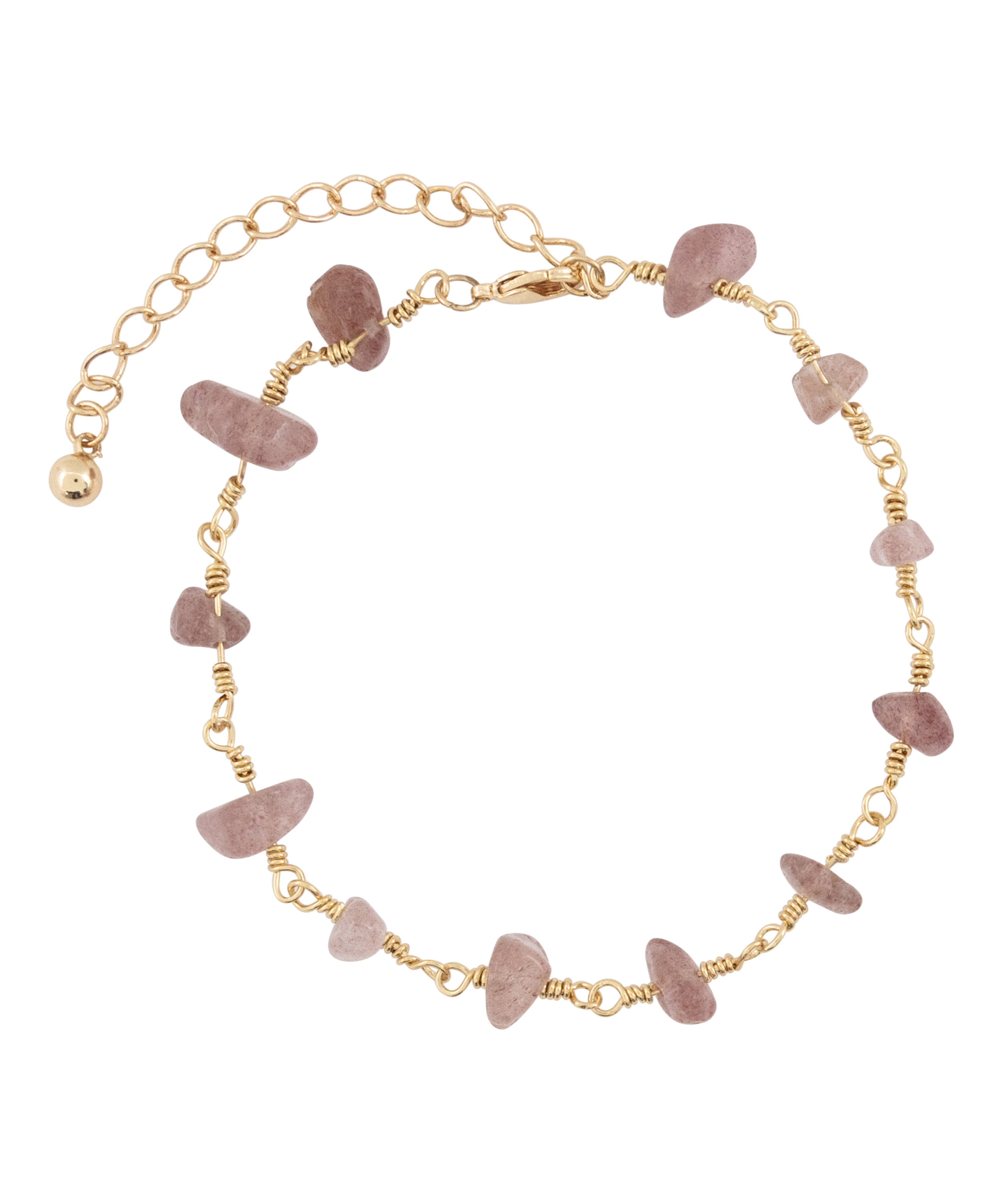 Stone Bracelet, Pink, main