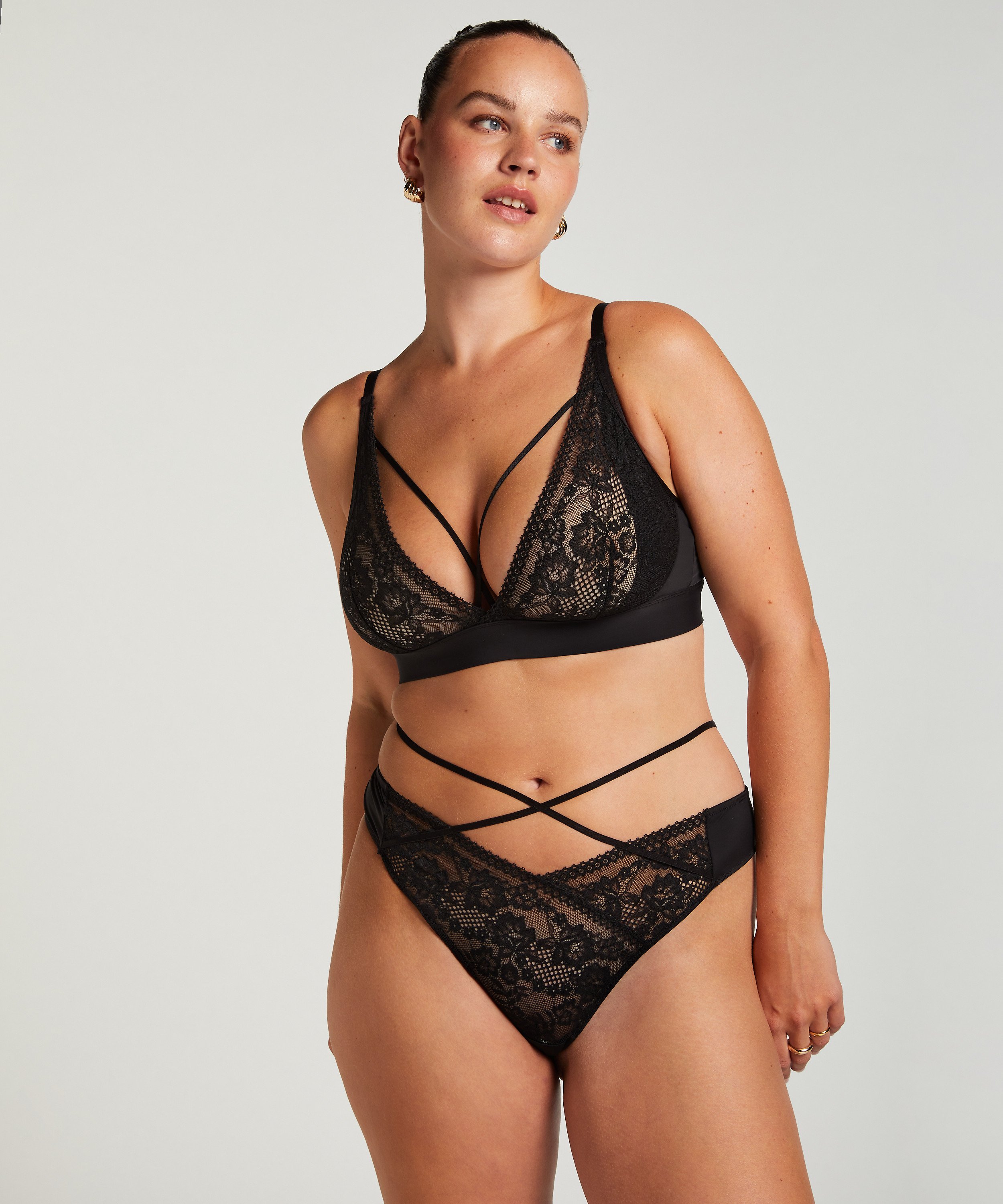 Remi Bralette, Black, main