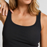 Singlet Tanktop Soft Cotton, Black