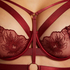 Oxana Non-Padded Longline Underwired Bra, Red