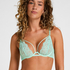 Cinnamon Non-Padded Underwired Bra, Green