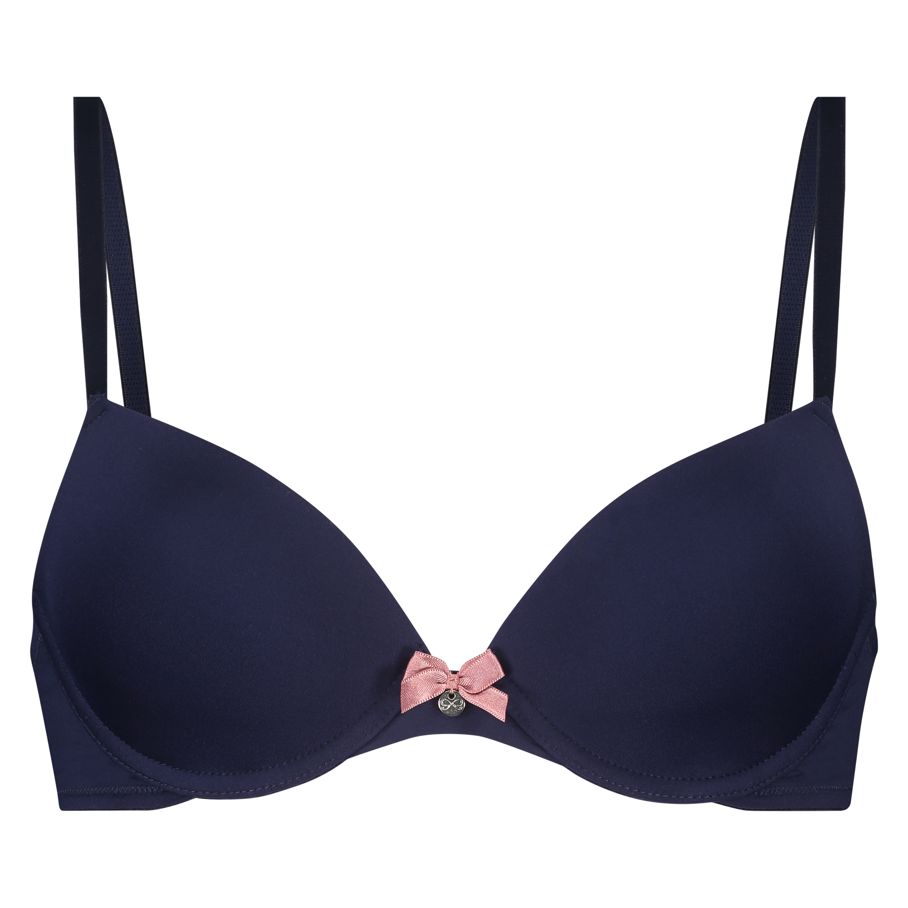 Plunge Padded Underwired Bra, Blue, main