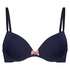 Plunge Padded Underwired Bra, Blue