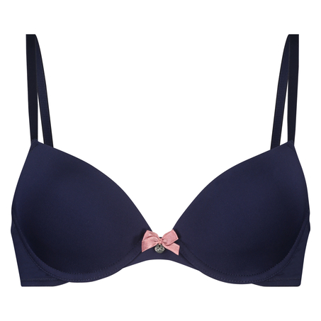 Plunge Padded Underwired Bra, Blue