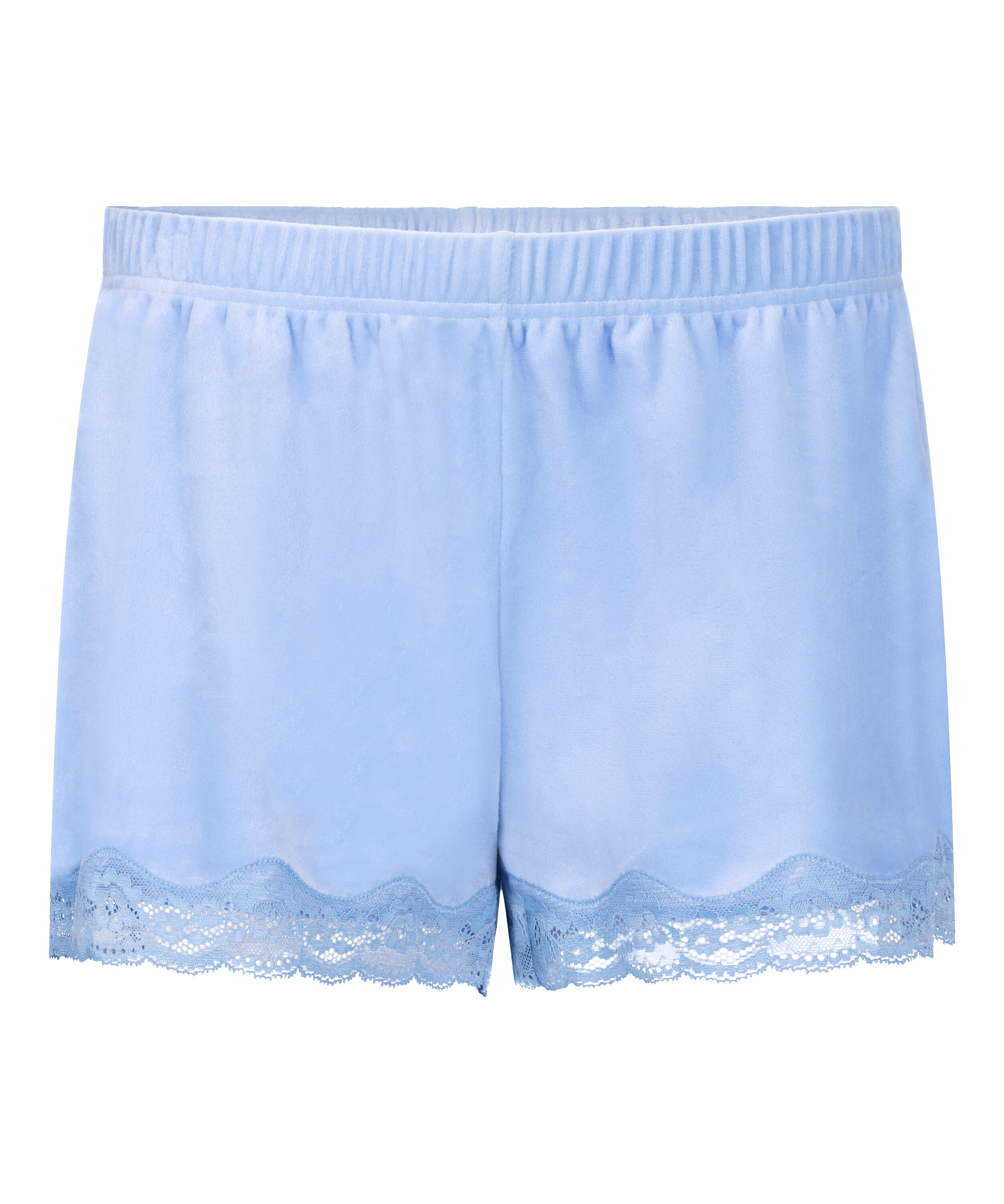 Short Velours Lace, Blue