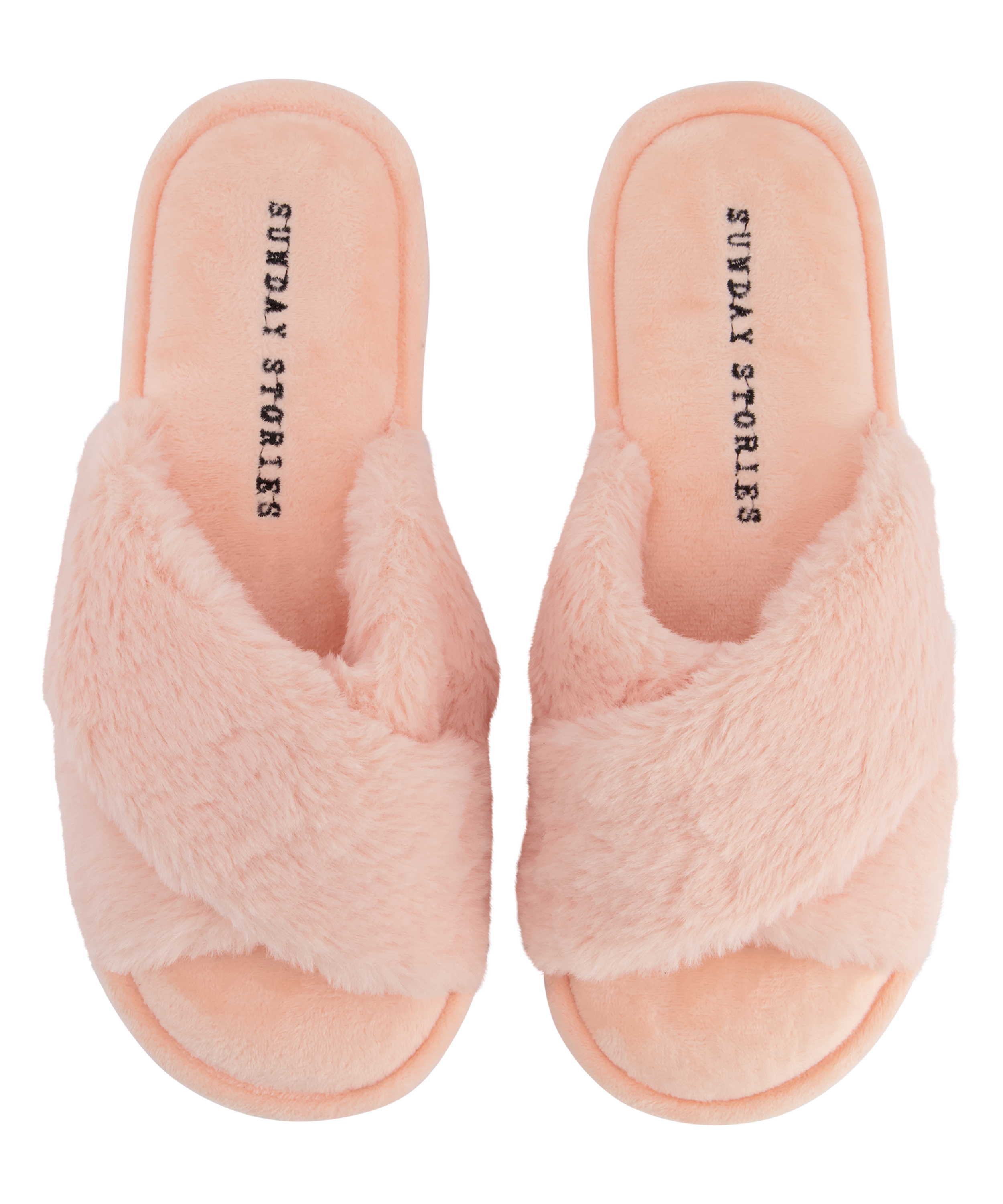 Fake Fur Slippers, Pink, main