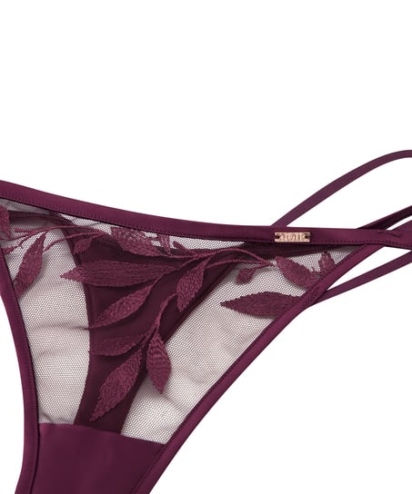 Domenica High Leg Thong, Purple