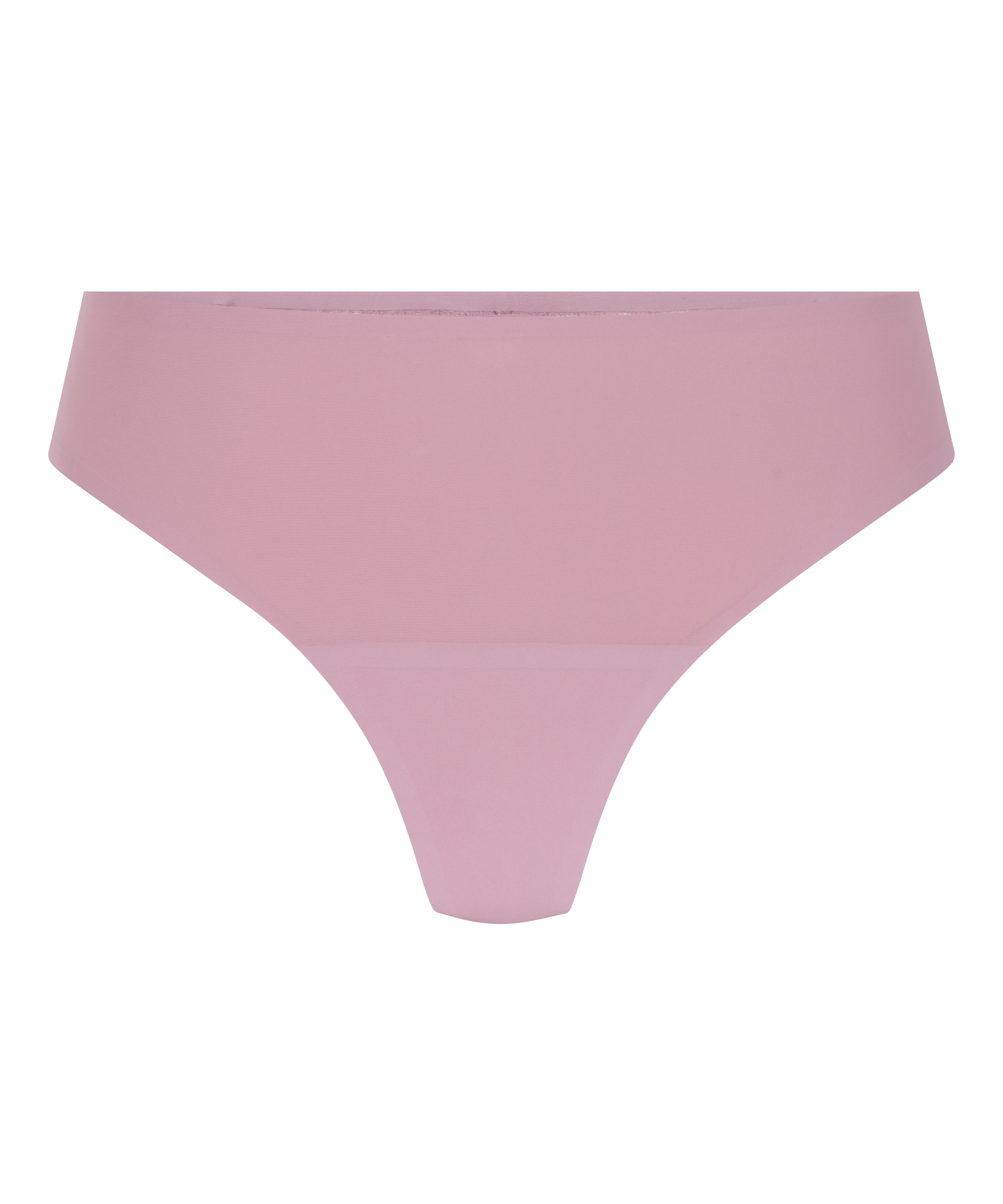 Lace Back Invisible Thong, Pink, main