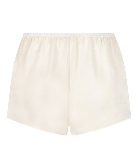 Short Satin Minimal, White
