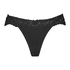 Elliena Extra Low V Thong, Black