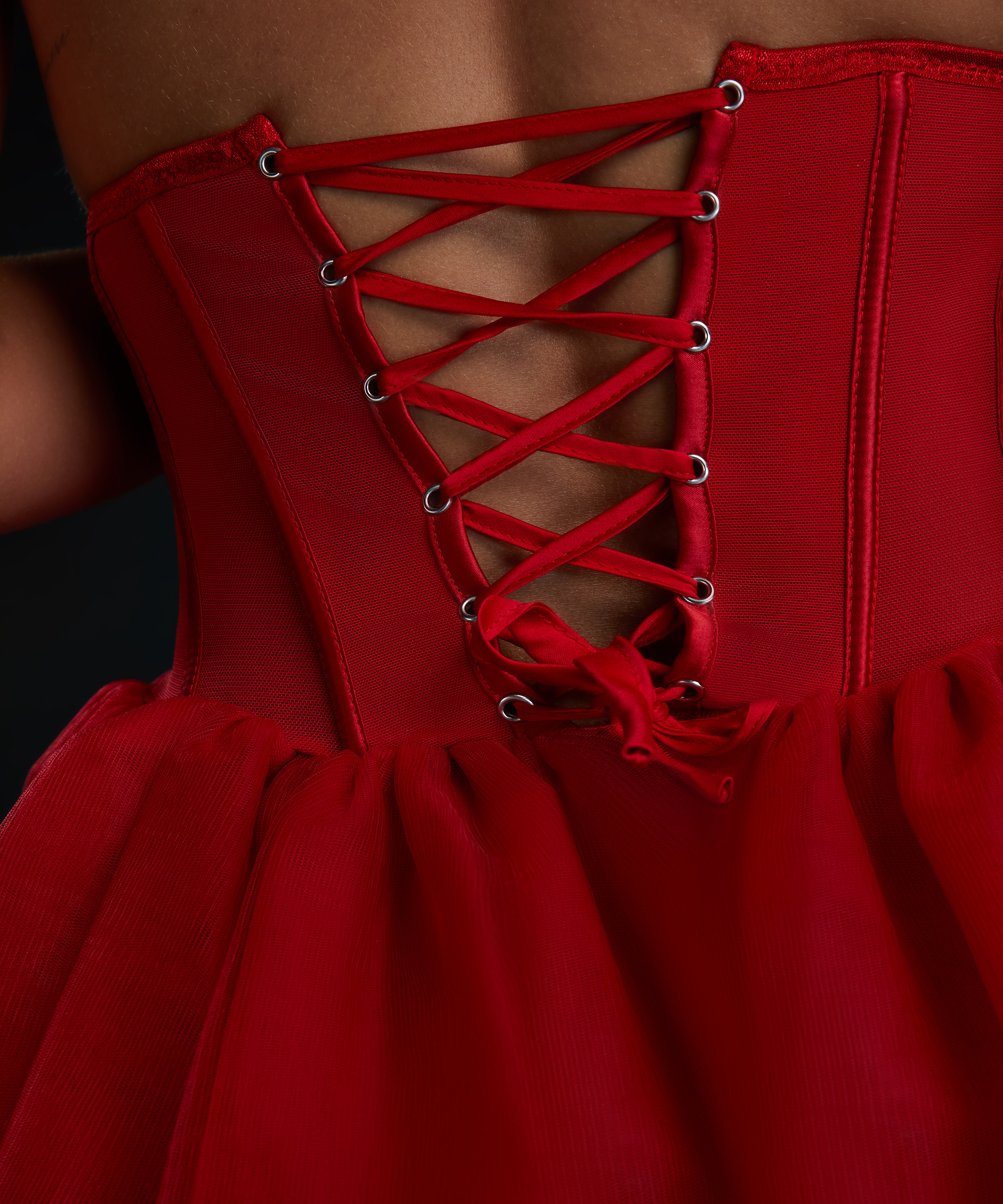 Private tutu corset, Red, main