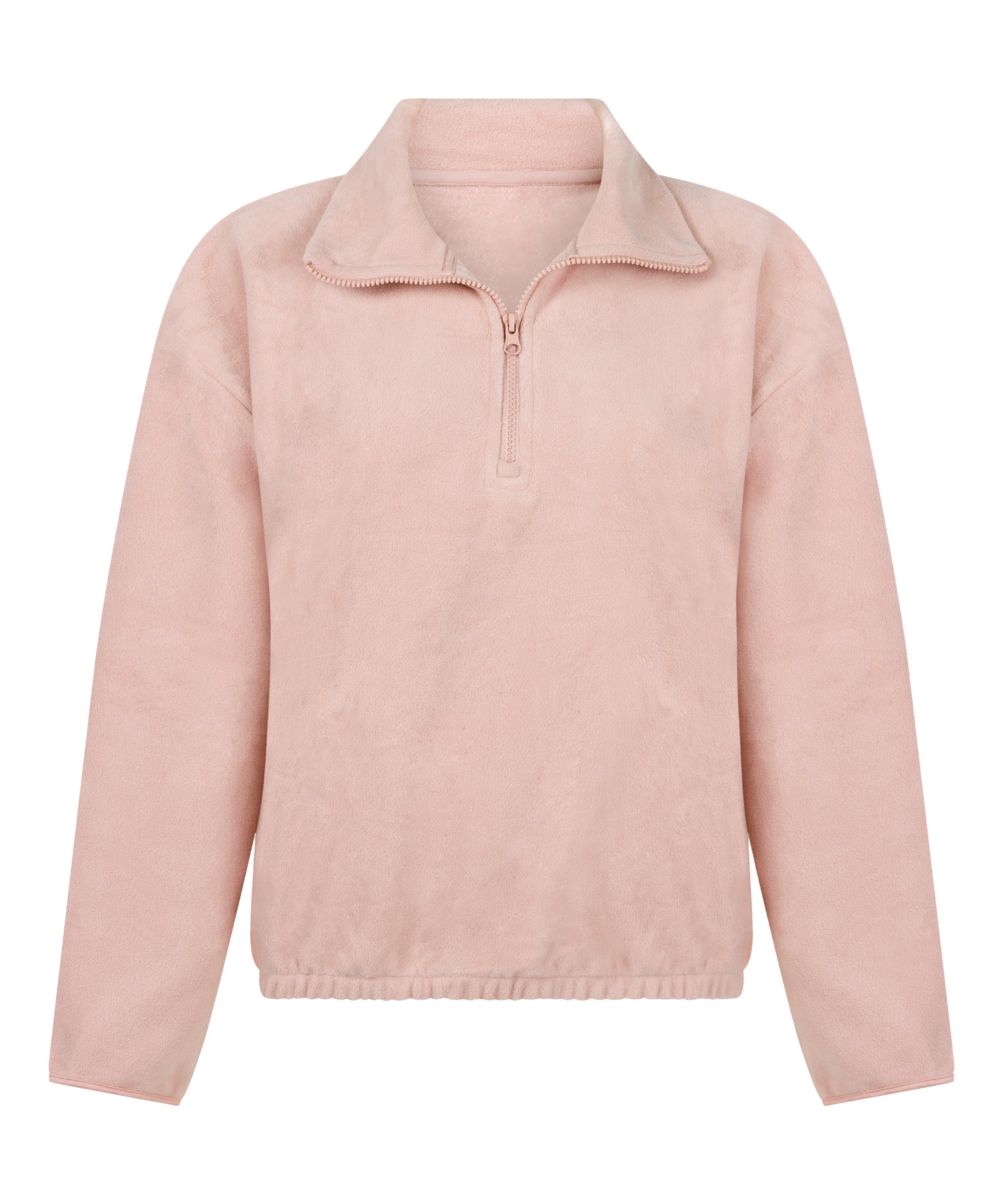 Top Half Zip Sporty Fleece, Pink, main
