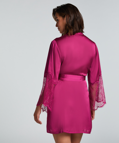 Satin Kimono, Pink