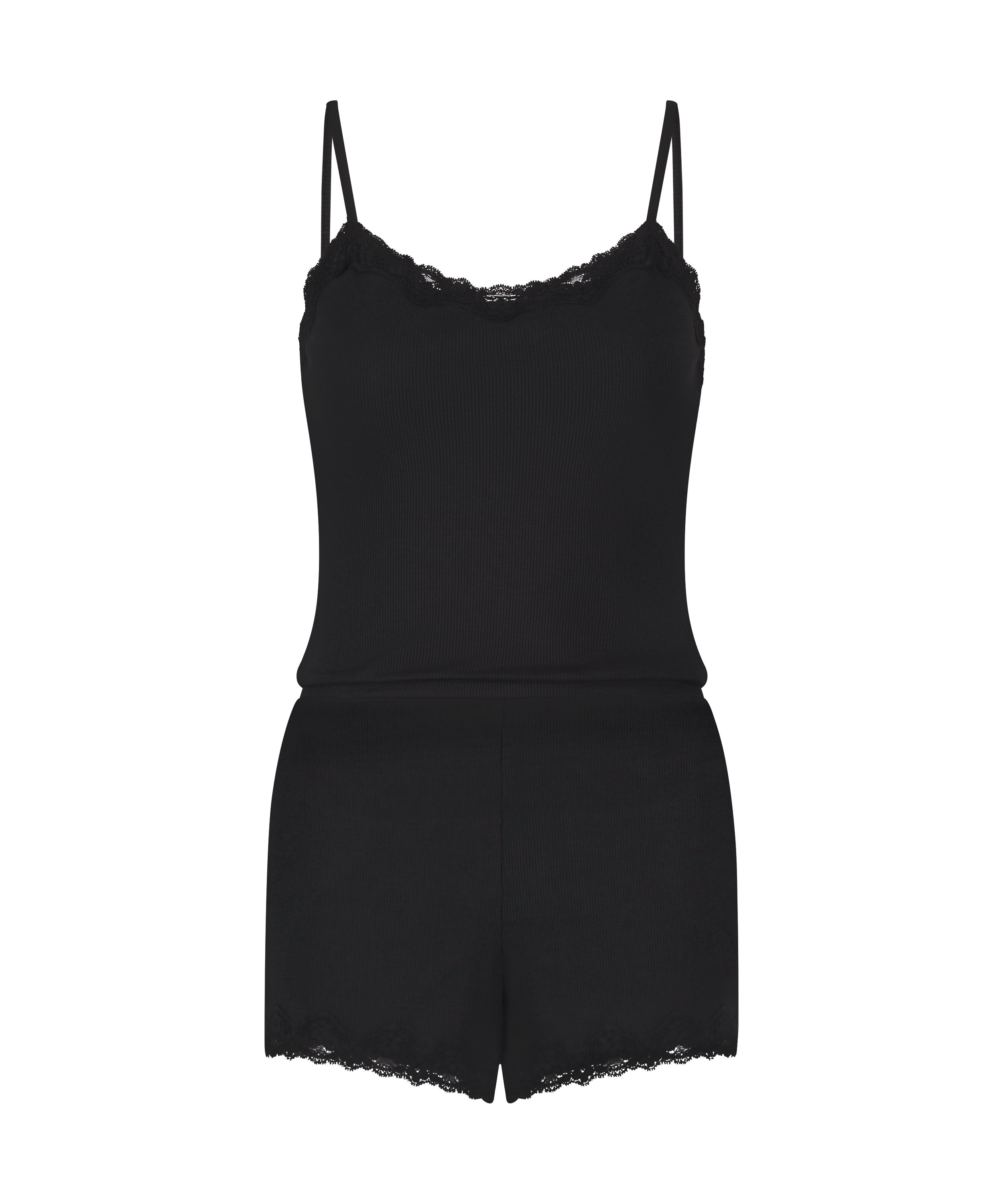 Cami Short Pyjama Set, Black, main