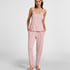 Singlet Rib Jersey Lace, Pink