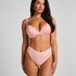 High Waisted Thong Smooth, Pink