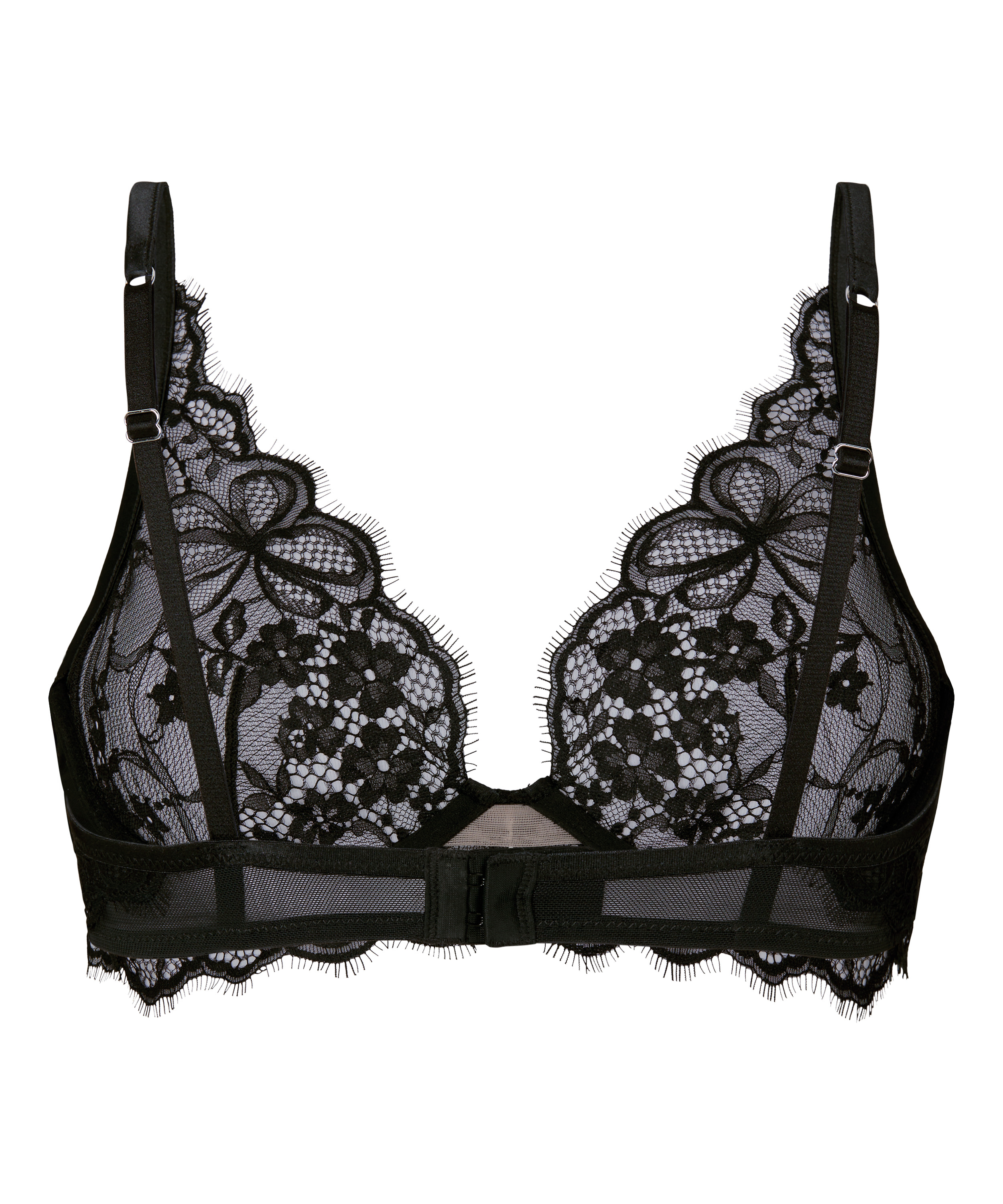 Non-Padded Underwired Bra Prina, Black, main