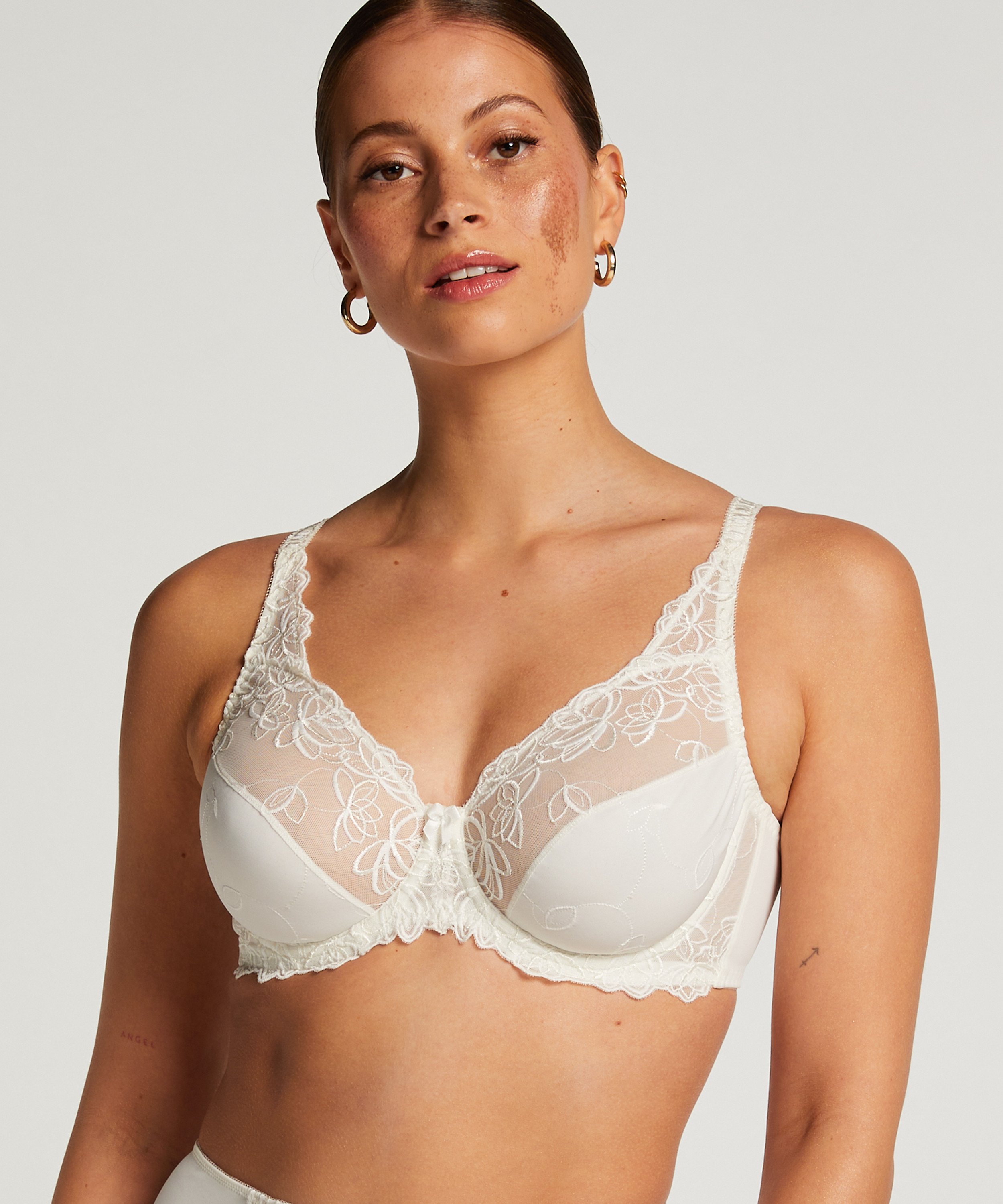 Diva Non-Padded Underwired Bra, White, main