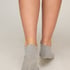 3-Pack Cotton Trainer Liner Socks, Gray