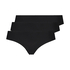 Invisible Lace Back Brazilian, Black